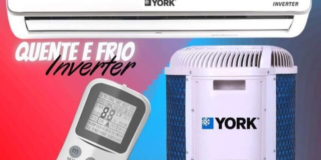 Ar condicionado Split Hi Wall Inverter York 12000 BTU/h Home Star Quente e Frio 220V