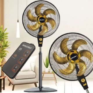 Ventilador de Coluna, Air Timer Style TS+, Preto/Dourado, 110v, Mallory