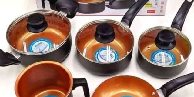 Conjunto de Panelas Montreal com 5 Peças de Alumínio