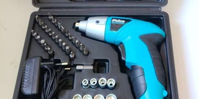Parafusadeira 4,8V Ppf01Mf, Philco, 051105014, Azul/Preto/Cinza