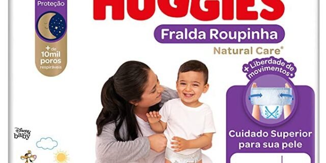 Fralda Huggies NATURAL CARE ROUPINHA XXG 52 unidades