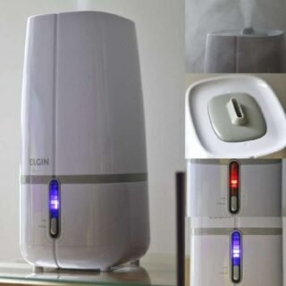 Elgin – Umidificador de Ar Ultrassônico, 2 Litros, 3 níveis de intensidade, Bivolt, Branco