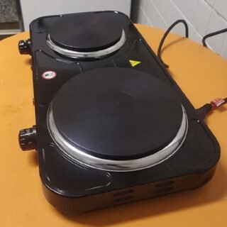 Agratto Fogão eletrico de mesa 2 pratos FMP-02 preto 220v 2500w