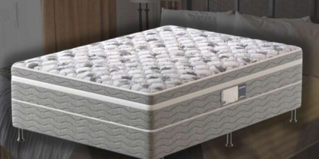 Cama Conjugada Casal PROdormir Advanced com Espuma D28 54x138x188 cm – Branco/Cinza