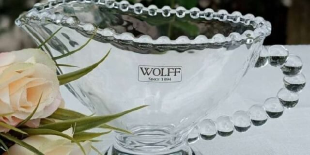 Wolff Pearl Molheira de Cristal, Transparente, 9 x 5 x 6 cm