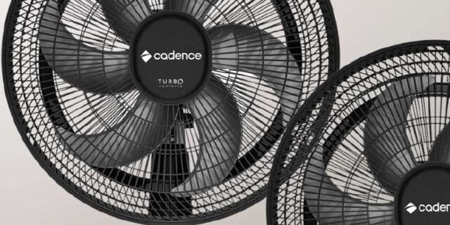 Ventilador Cadence, 110V, Preto e Cinza