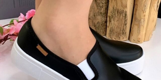 Tênis Slip On Moleca Feminino – Preto