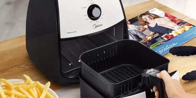 Fritadeira Airfryer Sem Óleo, 4L, Branco, 220V, Midea