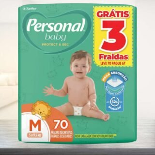 Fralda Personal Protect e Sec M Hiper 4x70pads Leve 70 pague 66 Unidades