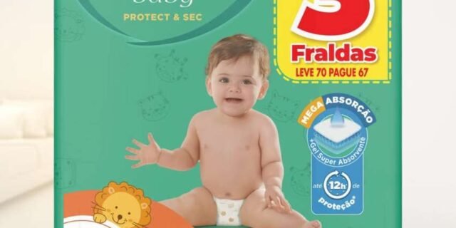 Fralda Personal Protect e Sec M Hiper 4x70pads Leve 70 pague 66 Unidades