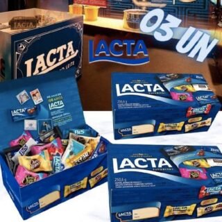 Kit Caixa de Bombom Lacta Favoritos 250,6g – 3 Unidades