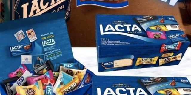 Kit Caixa de Bombom Lacta Favoritos 250,6g – 3 Unidades