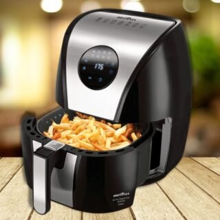 Fritadeira Air Fryer Sem Óleo Britânia Digital, 5L, 1500W, Inox