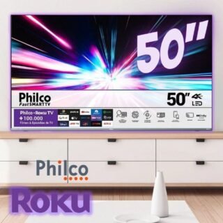 Smart Tv Philco 50’’ 4k Roku Tv Hdr10 Ptv50g70r2csgbl