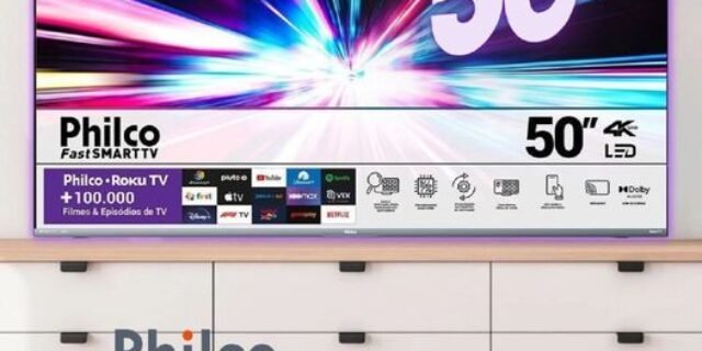 Smart Tv Philco 50’’ 4k Roku Tv Hdr10 Ptv50g70r2csgbl
