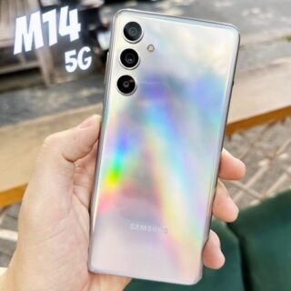 Smartphone Samsung Galaxy M14 5G, 128GB, 4GB RAM, Tela Infinita de 6.6″ Dual Chip
