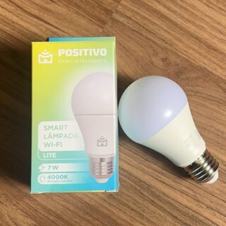Smart Lâmpada Wi-Fi Lite Positivo Casa Inteligente, Branco Neutro, LED 7W, Bivolt