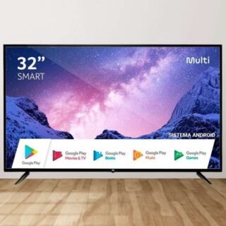 Smart TV Multi 32 Polegadas HD, HDMI, USB, Wifi e Android Integrado