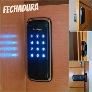 Fechadura Digital de Sobrepor FR 101 Preto Intelbras