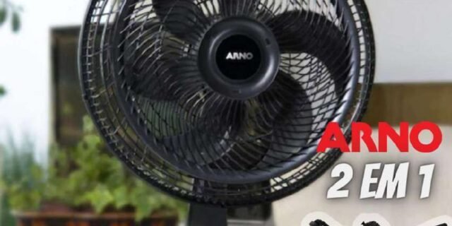Ventilador 2 em 1, Mesa ou Parede, Arno, Turbo Force, 40cm, VF42, 220V