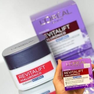 Creme Facial Anti-idade L’Oréal Paris Revitalift Hialurônico Noturno, 49g