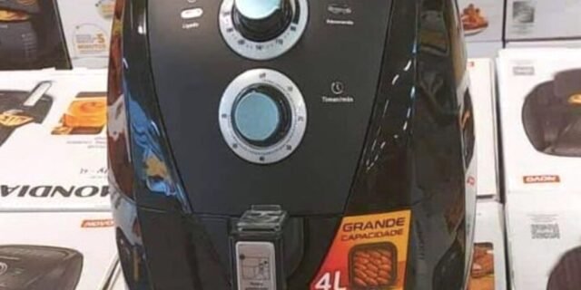 Fritadeira Elétrica sem Óleo/Air Fryer Mondial – AFN-40-BF Preta com Timer