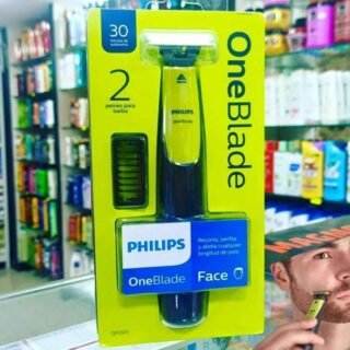Aparador e raspador de barba, OneBlade QP2521/10, Bivolt, com 2 pentes