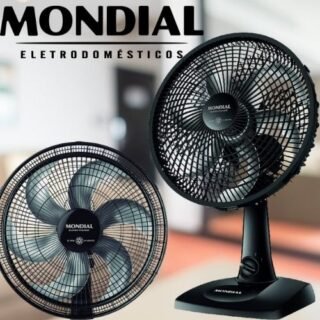 Ventilador de Mesa MONDIAL 110V, 30cm, 6 pás, Super Power – VSP-30-B