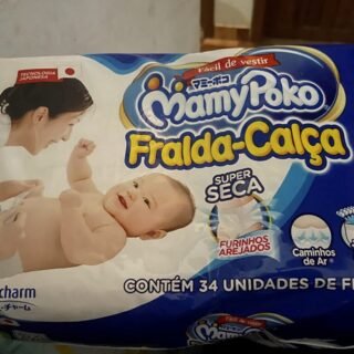 Fralda Calça MamyPoko Tamanho P, embalagem Jumbinho, 34 unidades