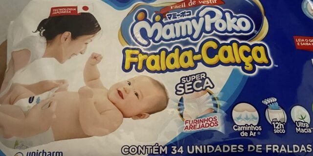 Fralda Calça MamyPoko Tamanho P, embalagem Jumbinho, 34 unidades
