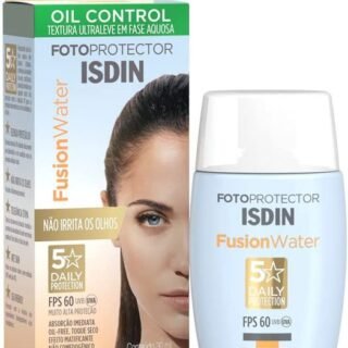 Protetor Solar Facial ISDIN Fusion Water 5 Stars FPS 60 sem cor – 30ml