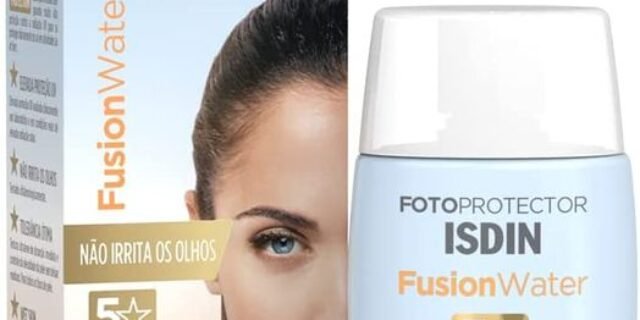Protetor Solar Facial ISDIN Fusion Water 5 Stars FPS 60 sem cor – 30ml