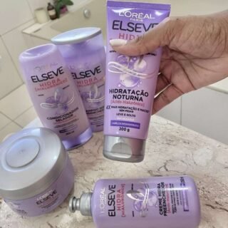 Elséve Hidra Hialurônico Kit – Shampoo + Condicionador + Creme de Pentear + Máscara + Creme Noturno