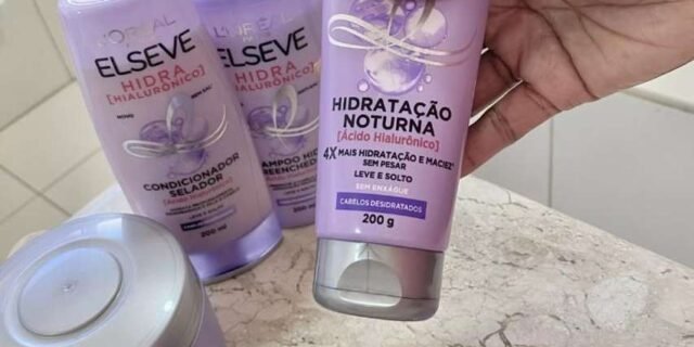 Elséve Hidra Hialurônico Kit – Shampoo + Condicionador + Creme de Pentear + Máscara + Creme Noturno