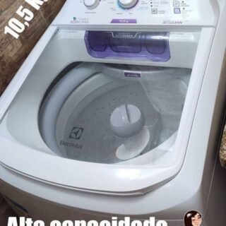 Máquina de Lavar 10,5kg Electrolux Branca Turbo Economia, Jet&Clean e Filtro Fiapos (LAC11)