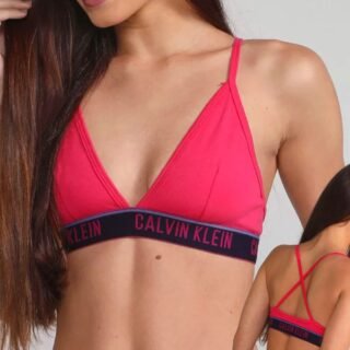 Top Calvin Klein Underwear Triângulo Logo Pink