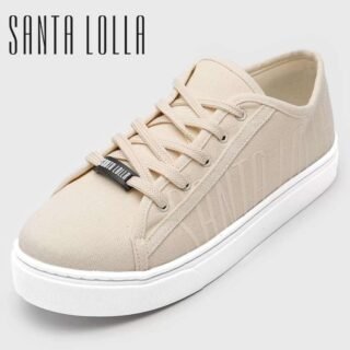 Tênis Santa Lolla Logo Bege