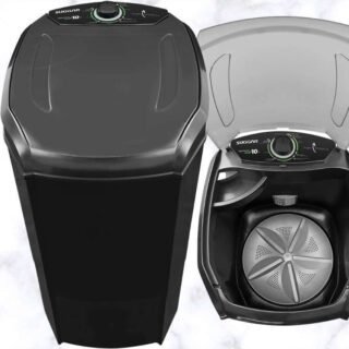 Lavadora Lavamax Eco 10 kg Suggar Preta 127V