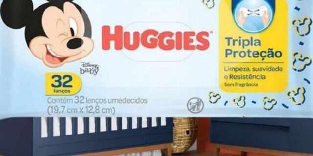 Lenço Umedecido Huggies Tripla Proteção, 32 unidades, Huggies