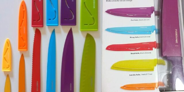 Conjunto de facas de talheres de resina antiaderente Farberware, 12 peças