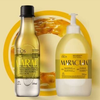 Conjunto Óleo Trifásico Desodorante Corporal Ekos Maracujá com Refil