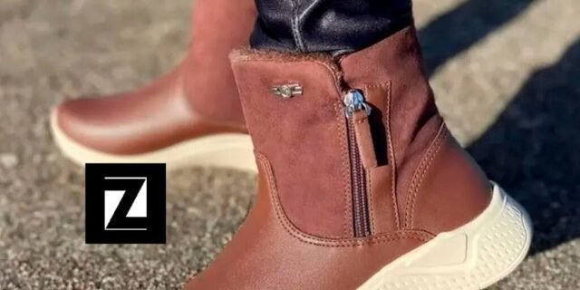 Bota Comfortflex Cano Médio Zíper Lateral Feminina (2 Cores)