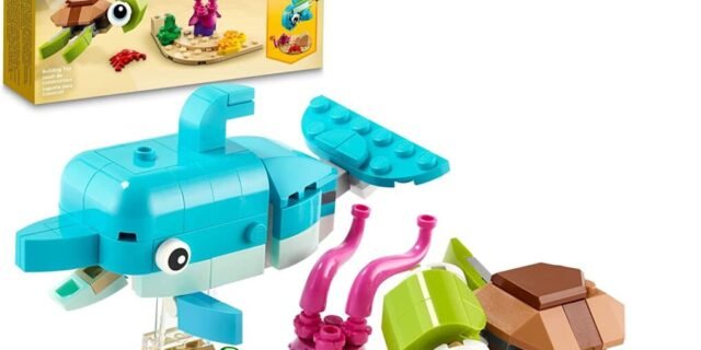 LEGO® Creator 3em1 Golfinho e Tartaruga; Kit de Construção (137 peças)