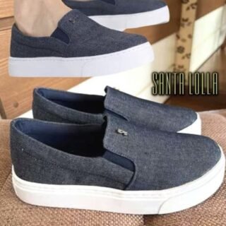 Slip On Santa Lolla Jeans Logo Feminino