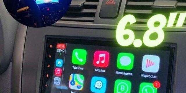 Central Multimídia Pioneer DMH-Z5380TV 2Din 6.8″ BT Espelhamento TV FM Weblink USB