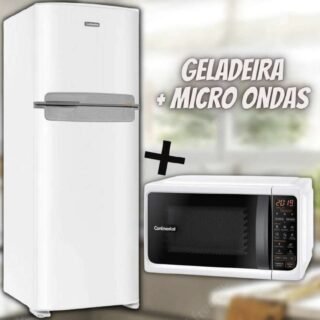 Geladeira/Refrigerador Continental Frost Free – Duplex 472L + Micro-ondas 21L Branco