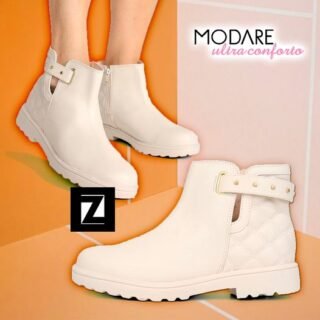 Bota Cano Curto Modare Matelassê Feminina