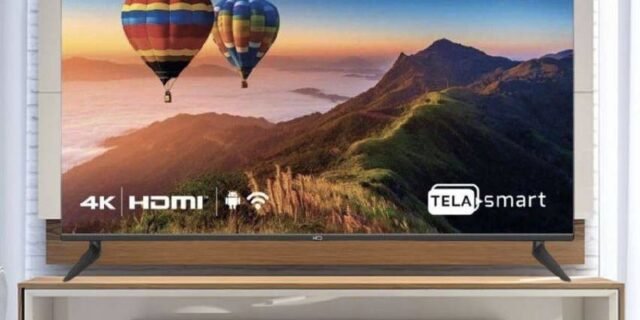 Smart TV LED 50″ 4K HQ Conversor Digital Externo 3 HDMI 2 USB WI-FI Android 11 Design Slim