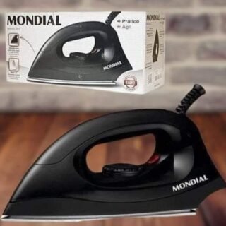 Ferro de Passar a Seco Mondial, 110V, 1000W, Preto