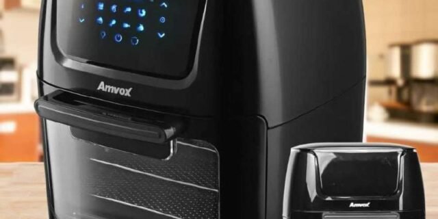 Fritadeira Elétrica sem Óleo/Air Fryer Amvox – Arf 1222 Oven Preta
